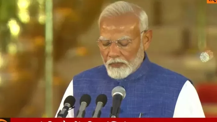 Modi Cabinet 3.0: प्रधानमंत्री मोदी के साथ 72 मंत्री शपथ ले रहे हैं।