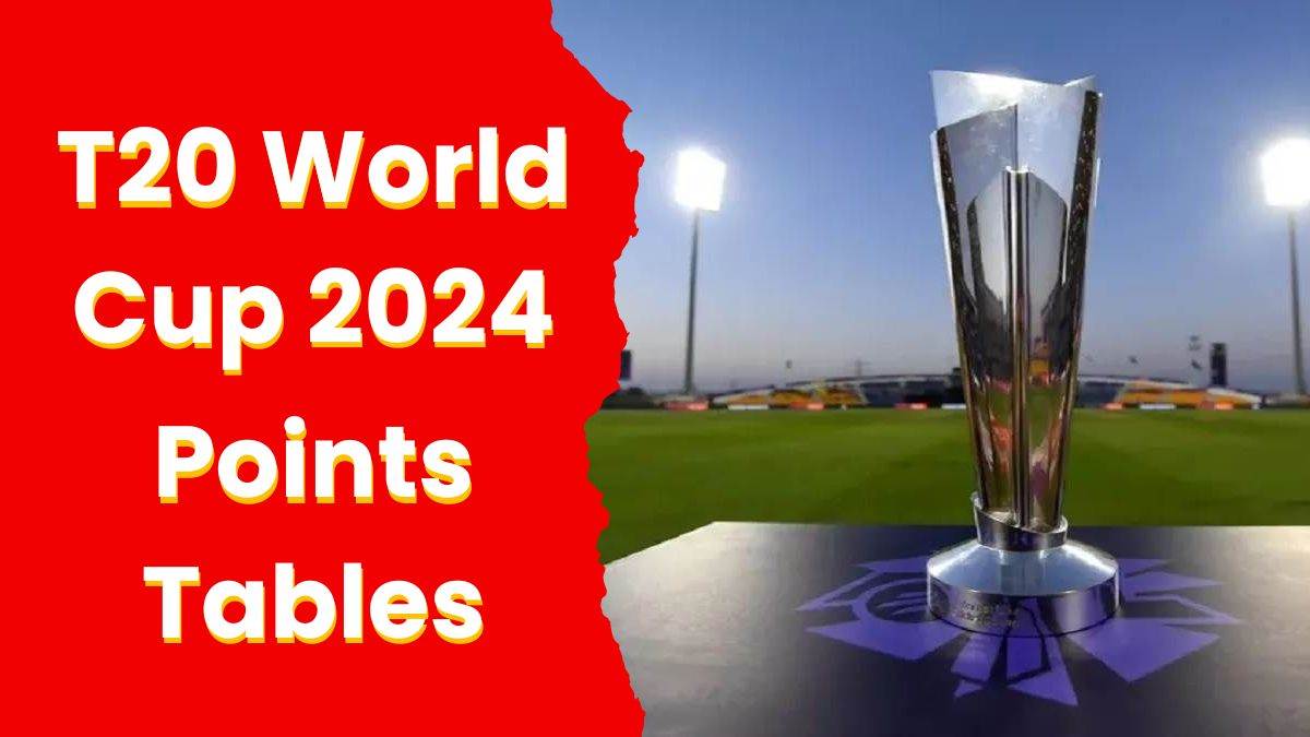 T20 WC 2024 Points Table बड़ी टीमों के उलटफेर का शिकार होने से सुपर8 की रेस हुई रोमांचक, जानें