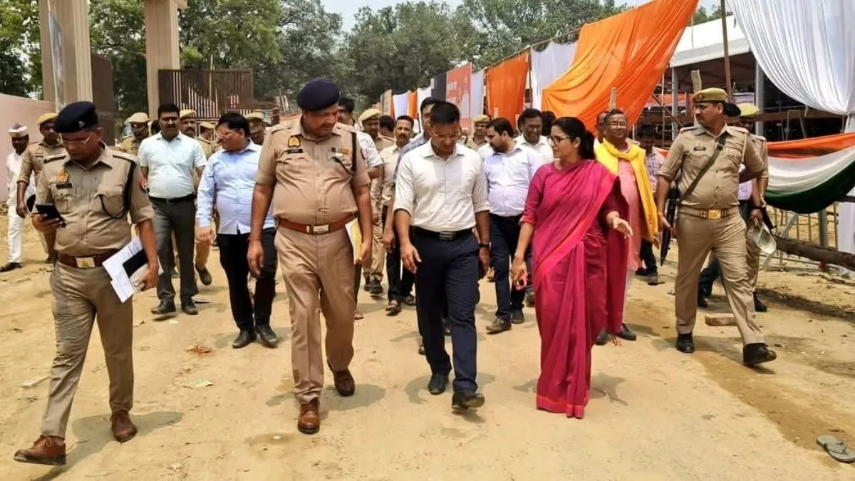 महाराजा सुहेलदेव स्मारक लोकार्पण कार्यक्रम को लेकर छावनी में तब्‍दील हुआ बहराइच का पूरे च‍ित्तौरा, चप्पे-चप्पे पर फोर्स तैनात