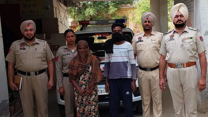 पति की हत्या करने वाली महिला प्रेमी समेत काबू।