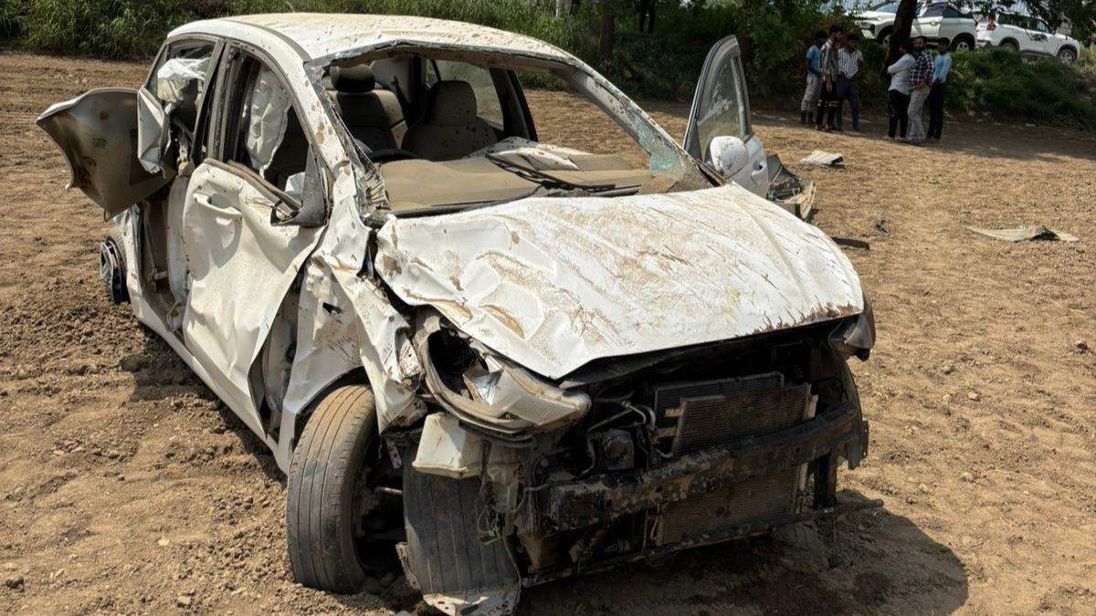in rohtak a 33 year old man died when his car overturned while trying to save a nilgai he was going to his in laws house