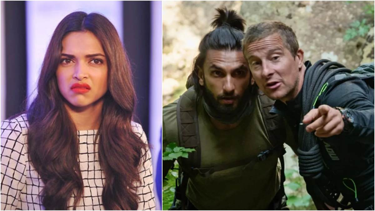 bear grylls asked for ranveer singh s underwear said i will burn the whole forest with this deepika padukone reaction goes viral