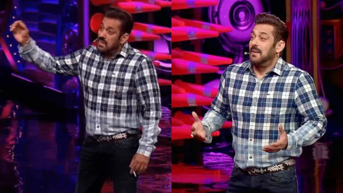 Salman Khan Cigarette Photo Credit Instagram Bigg Boss Set