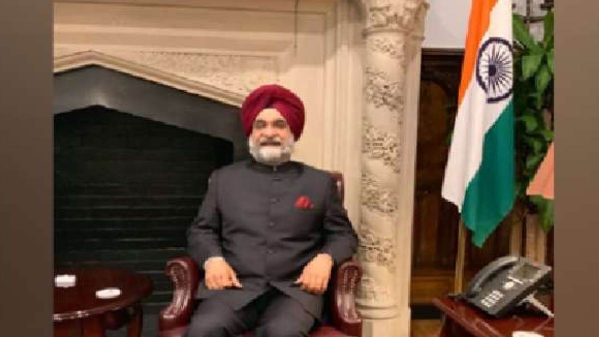 ambassador sandhu inspects indian embassy after calls for pro khalistan protests in us