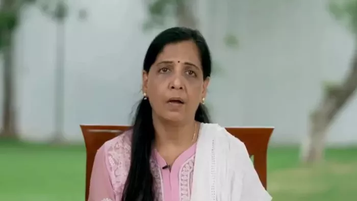 मुख्यमंत्री अरविंद केजरीवाल की पत्नी सुनीता केजरीवाल।