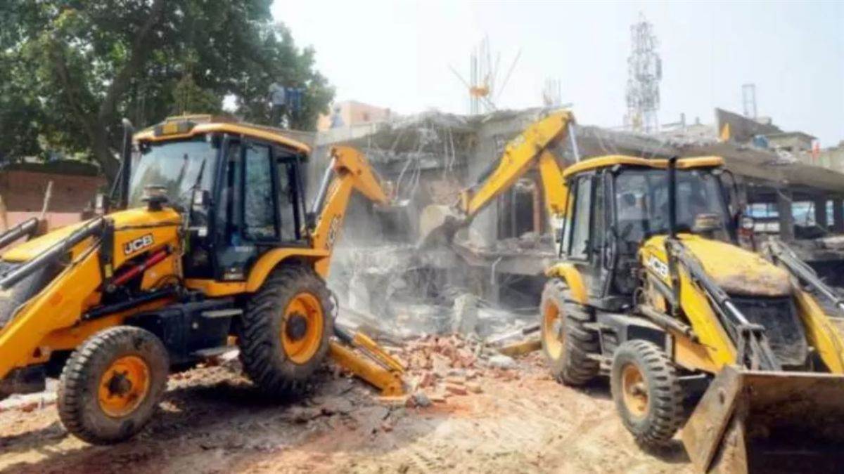 ncr illegal colonies demolished on revenue land in gohana of sonipat