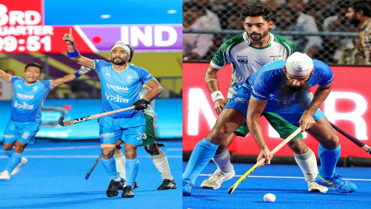 India Vs Pakistan Hockey Match Highlights भारत ने पाकिस्तान को 40 से
