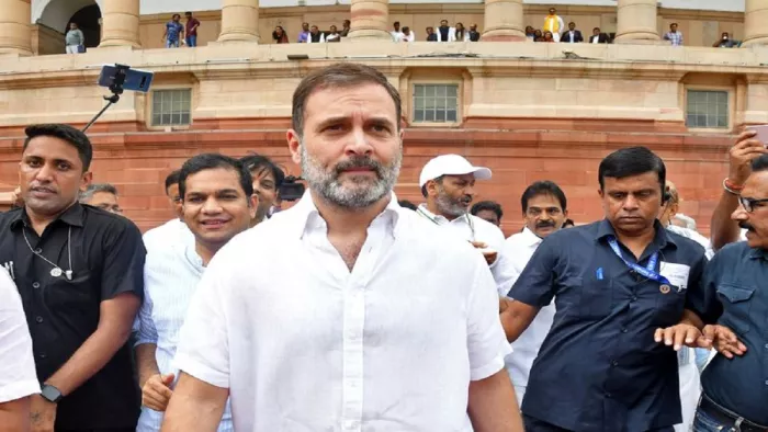 संसद में राहुल गांधी ने किया भारत जोड़ो यात्रा का जिक्र (फोटो रायटर)