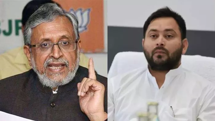 बिहार पर भारी गुजरा जनादेश से विश्वासघात का एक वर्ष : सुशील मोदी (बाएं), तेजस्वी यादव (दाएं)