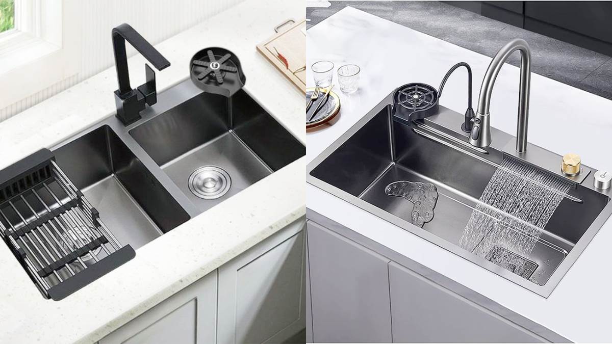 लेटेस्ट Kitchen Sink Design देंगे आपकी रसोई को मॉर्डन लुक! चमकादार रसोई में होगा फल-सब्जियों संग बर्तन धोना आसान