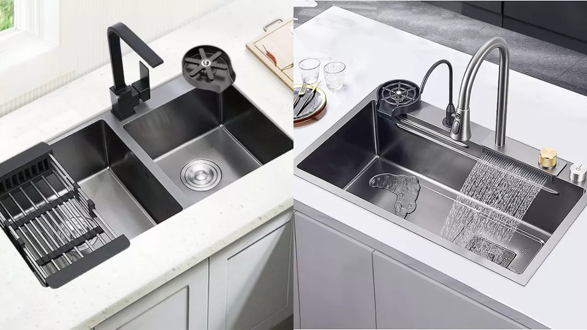 लेटेस्ट Kitchen Sink Design देंगे आपकी रसोई को मॉर्डन लुक! चमकादार रसोई में होगा फल-सब्जियों संग बर्तन धोना आसान