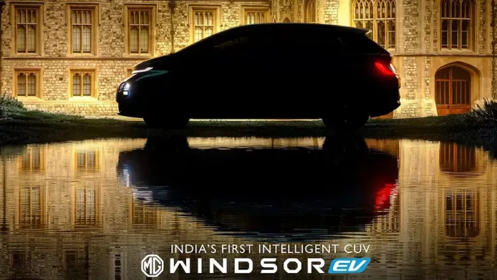 MG Windsor EV के इंटीरियर पहली झलक आई सामने।