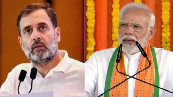 कांग्रेस सांसद राहुल गांधी और पीएम नरेंद्र मोदी। (फाइल फोटो)