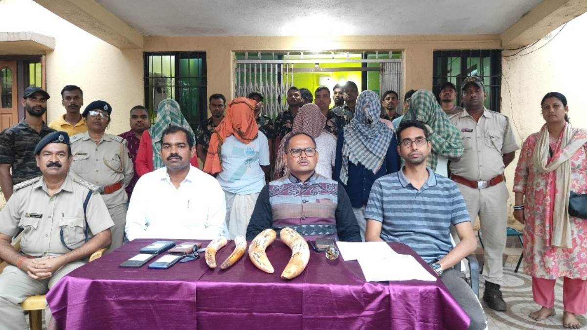 keonjhar forest division busts ivory smuggling ring arrests five