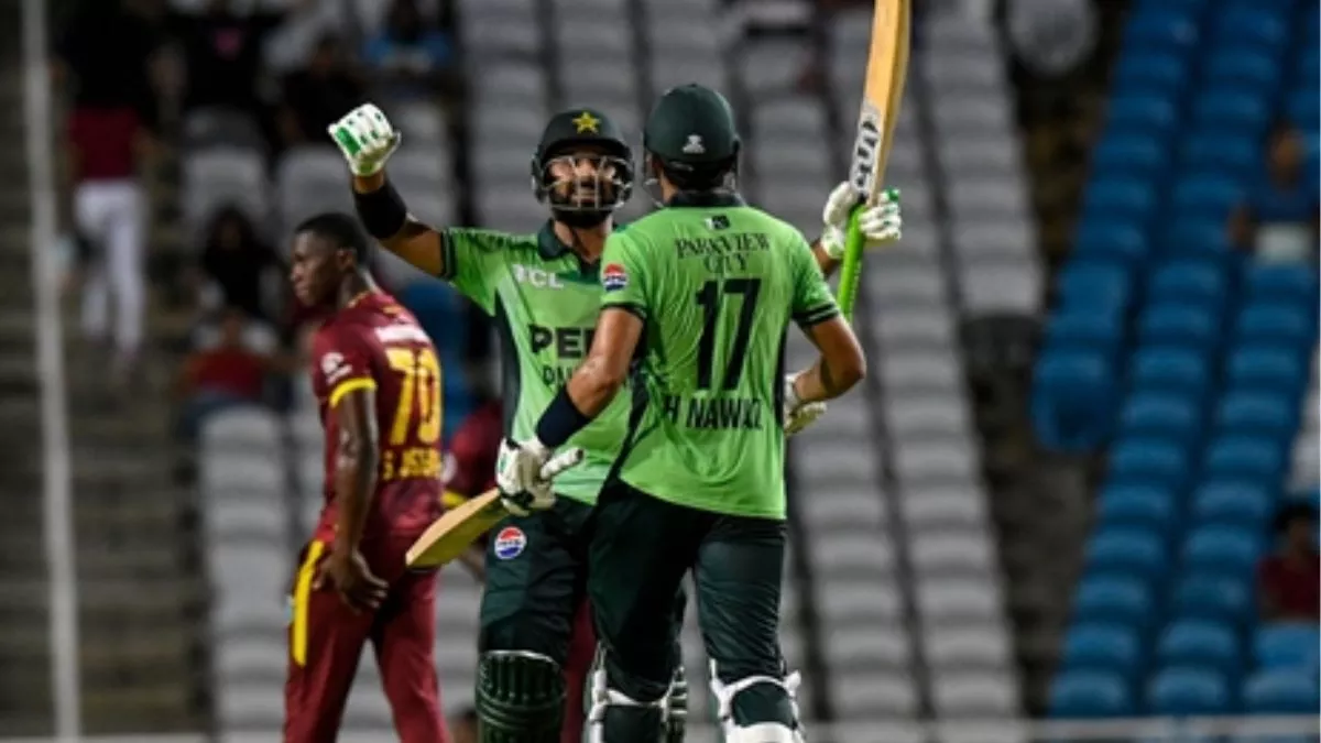 WI vs PAK: हारते-हारते बचा पाकिस्तान, हसन और हुसैन ने बचाई लाज, वेस्टइंडीज को पांच विकेट से हराया