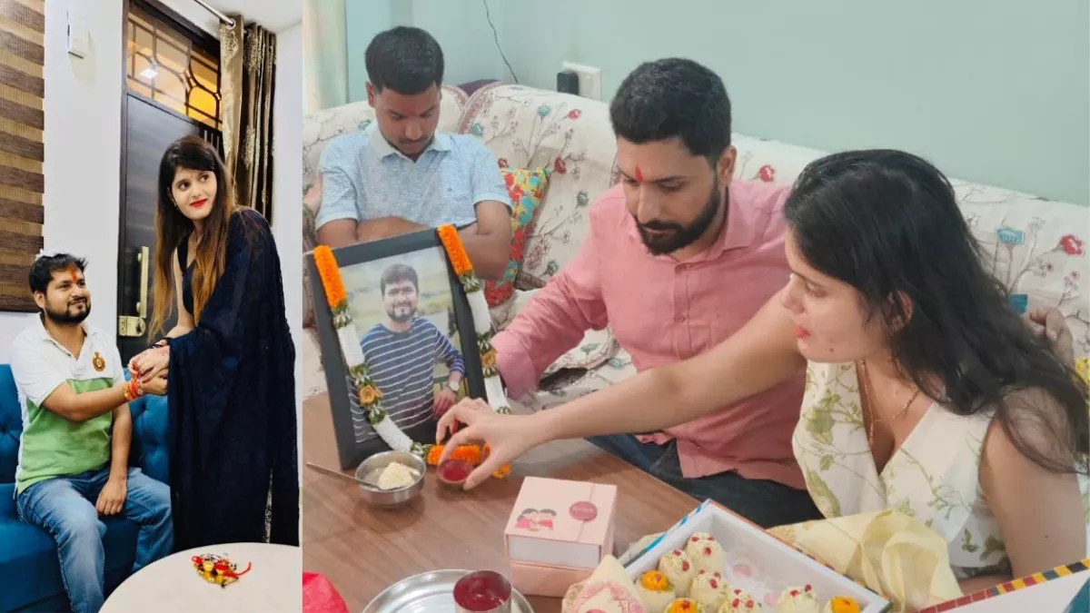 Kanpur News: रक्षाबंधन पर शुभम की फोटो को देख रो पड़ी बहन आरती, बोलीं- भैया राखी बांधने आई हूं