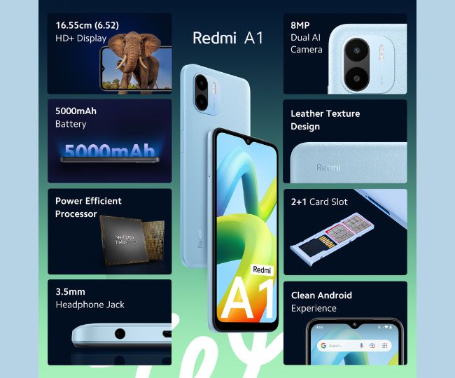 Redmi A1 की पहली सेल आज, यहां जानें कीमत, फीचर्स और स्पेसिफिकेशंस ...