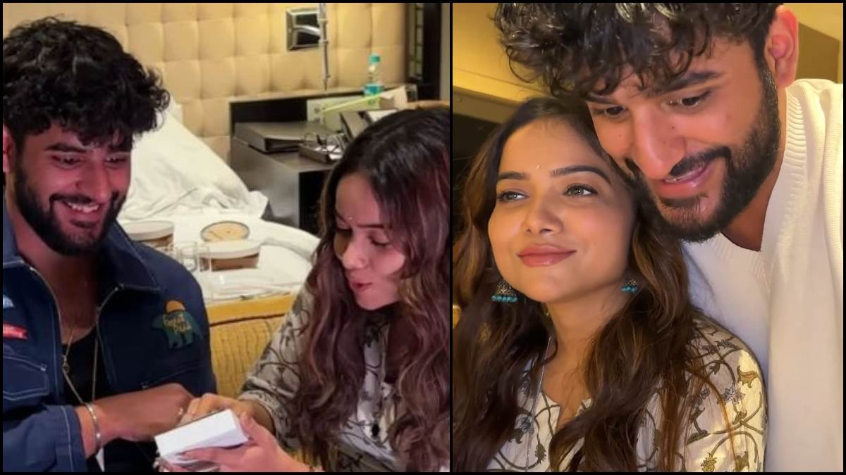 abhishek malhan gifts manisha rani an apple iphone 14 pro max watch their video