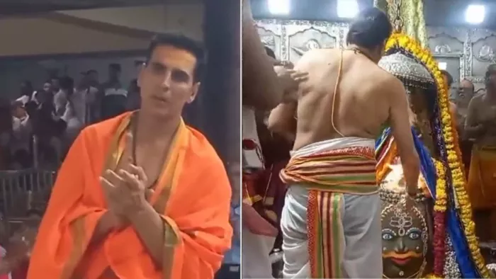 अक्षय कुमार ने लिया महाकाल का आशीर्वाद (PhotO Credit-twitter)