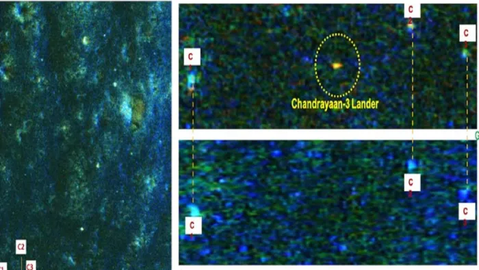 Chandrayaan-3; चंद्रयान-2 के ऑर्बिटर ने ली चंद्रयान-3 के लैंडर विक्रम की तस्वीरें, आप भी देखें (फोटो इसरो)