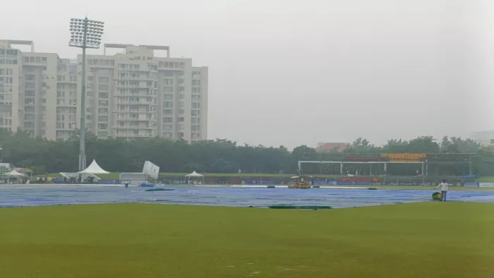 सोमवार से होने वाले अंतरराष्ट्रीय टेस्ट मैच में भी वर्षा की संभावना।