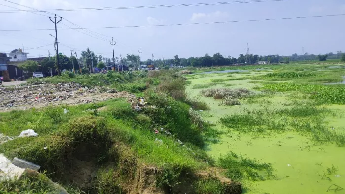 चिलकाना रोड स्थित हलालपुर में यहां बनाया जायेंगा वेटलैंड। जागरण