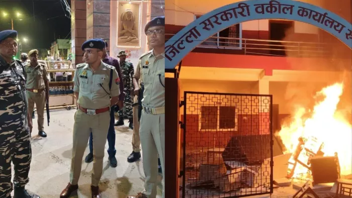 सोनौली सीमा का जायजा लेते एसपी सोमेंद्र मीना, भैरहवा जिला सरकारी वकील कार्यालय रुपन्देही में आगजनी। जागरण