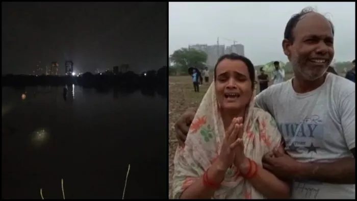 कंस्ट्रक्शन साइट पर पानी भरे गड्ढे में 8 बच्चे डूबे, तीन के निकाले शव