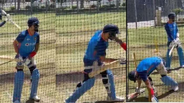 ऑस्ट्रेलिया मे नेट प्रैक्टिस करते नजर आए विराट कोहली और केएल राहुल।(फाइल फोटो)