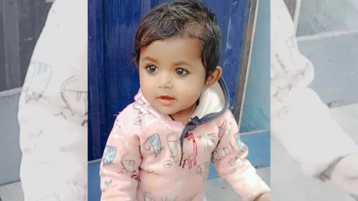 कार के कुचलने से डेढ़ साल की मासूम की दर्दनाक मौत (फोटो- मृतक बच्ची)