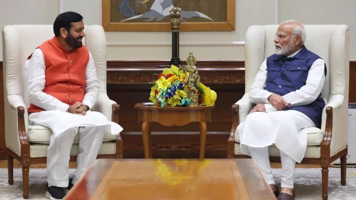 पीएम मोदी से मुलाकात के लिए नायब सैनी दिल्ली पहुंचे