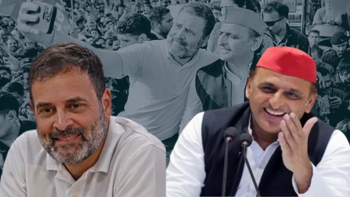 राहुल गांधी और अखिलेश यादव - जागरण ग्राफिक्स
