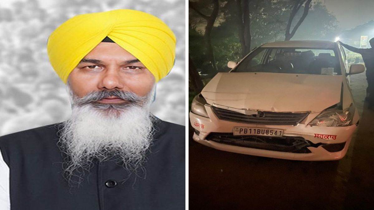 road accident in punjab faridkot mla gurdit singh sekhon car accident in ludhiana
