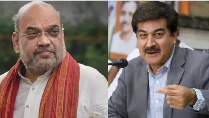 भाजपा के बागी नेता राजपाल सिंह शेखावत ने अमित शाह से की बातचीत।(फोटो सोर्स: जागरण)