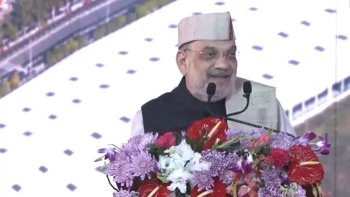 ग्लोबल इन्वेस्टर्स समिट के समापन समारोह में पहुंचे गृहमंत्री अमित शाह