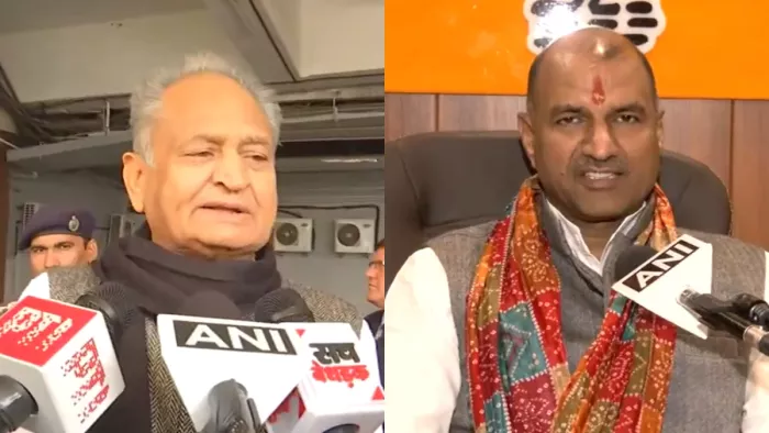 अशोक गहलोत पर बीजेपी का पलटवार (Image: ANI)