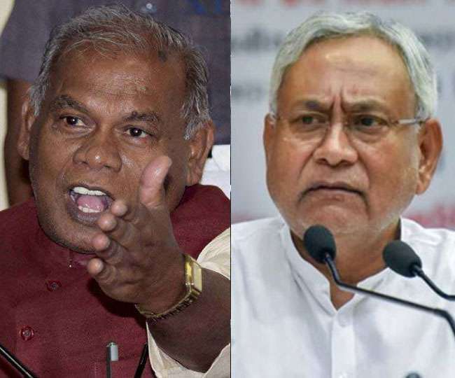 जीतन राम मांà¤à¥€ à¤à¤µà¤‚ नीतीश कà¥à¤®à¤¾à¤°à¥¤ फाइल तसà¥à¤µà¥€à¤°à¥‡à¤‚।