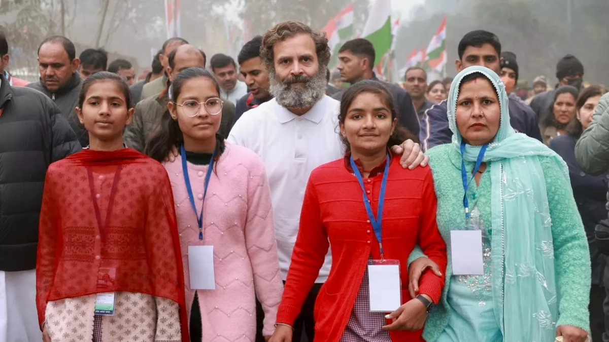 Bharat Jodo Yatra: राहुल गांधी के नेतृत्व में हरियाणा के अंबाला से शुरू हुई यात्रा (फाइल फोटो)
