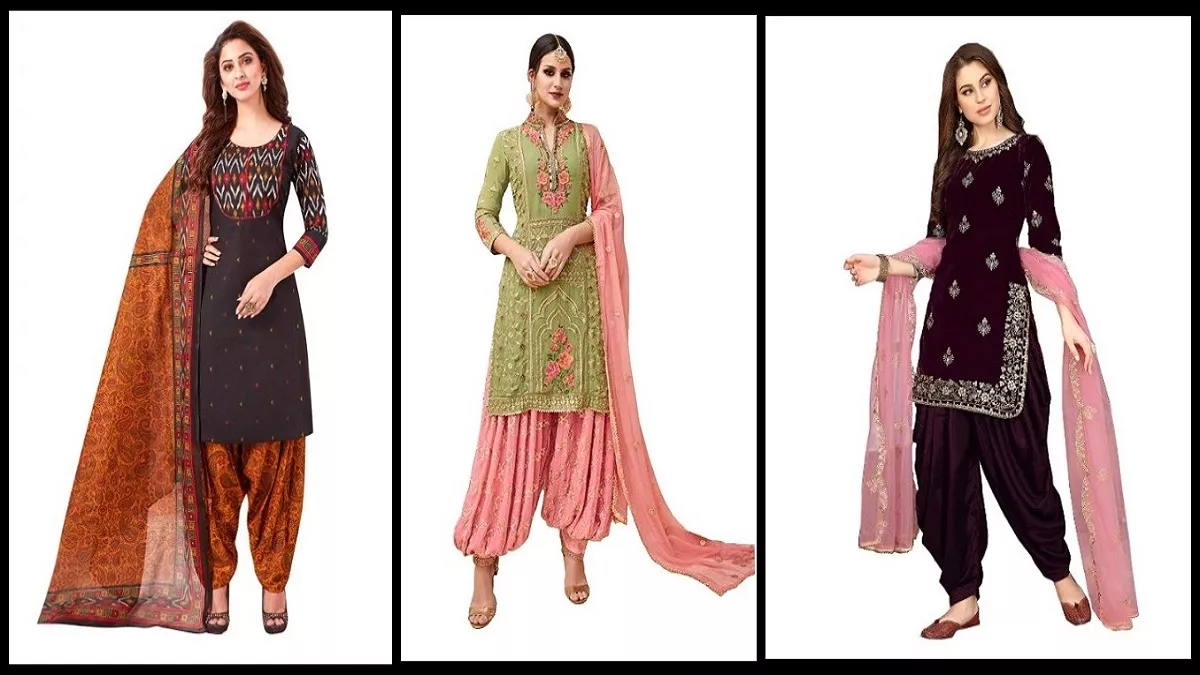 Multi Colour Cotton Printed Patiala Suit for Casual