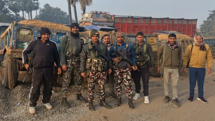 आरा में बालू माफियाओं पर अब तक का बड़ा एक्शन (जागरण)