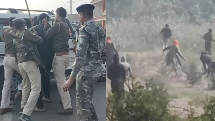 हिलटॉप आउटसोर्सिंग कंपनी का परिसर गुरुवार को रणक्षेत्र बन गया (फोटो- जेएनएन)