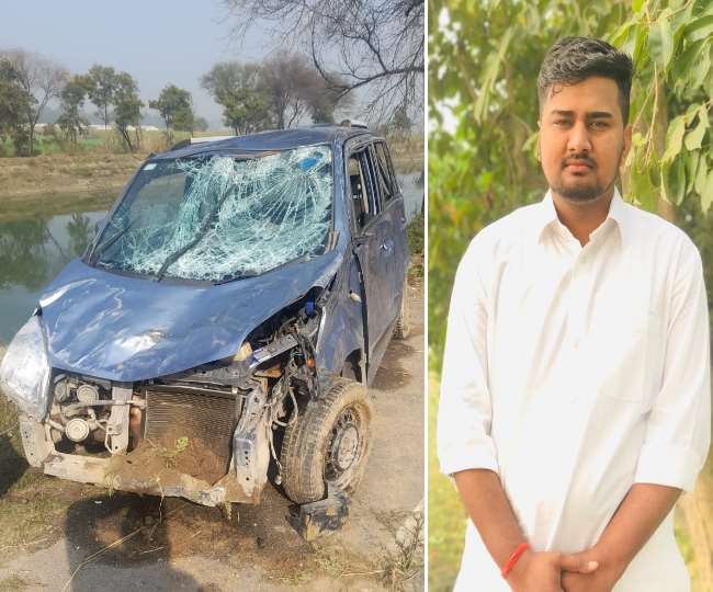 panipat car accident three killed due to car fell in delhi parallel canal