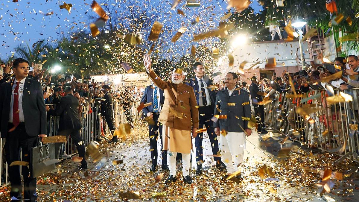 bjp victory in delhi election covers global media