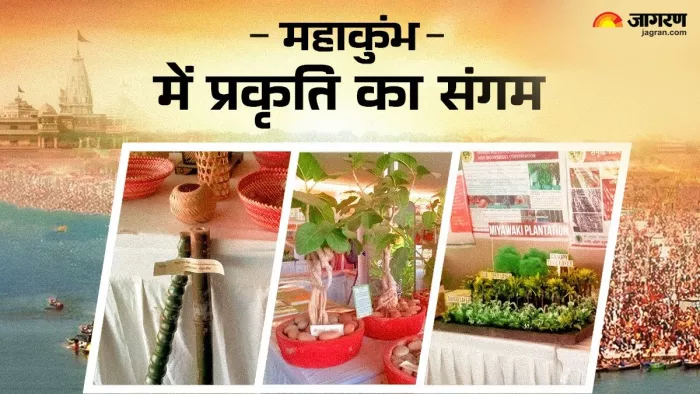 महाकुंभ में दिख रहा प्रकृति का संगम।
