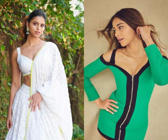 shah rukh khan daughter suhana khan reaction on ananya panday post as she crops and share on her sister rysa birthday