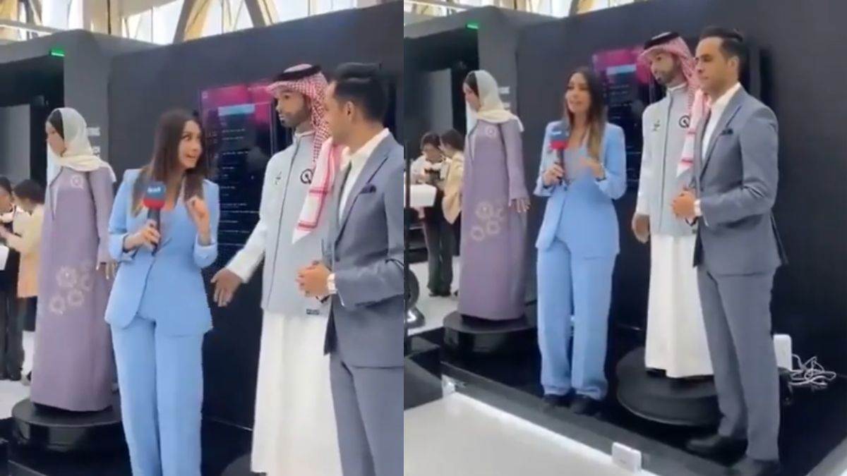 AI Robot ने महिला रिपोर्टर के साथ की बदतमीजी, गलत तरह से टच करने का ...