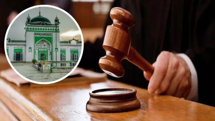 संभल जामा मस्जिद की बाहर से पुताई जरूरी है या नहीं: हाई कोर्ट। (तस्वीर जागरण)