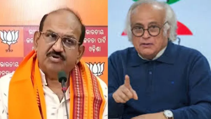 भाजपा विधायक जयनारायण मिश्रा और कांग्रेस महासचिव जयराम रमेश (फाइल फोटो)
