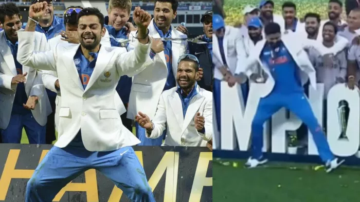 Shreyas Iyer ने Virat Kohli के अंदाज में India के चैंपियन बनने के बाद किया डांस