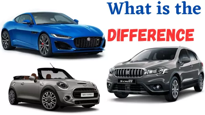 What is Difference Between Coupe Convertible and Crossover cars
